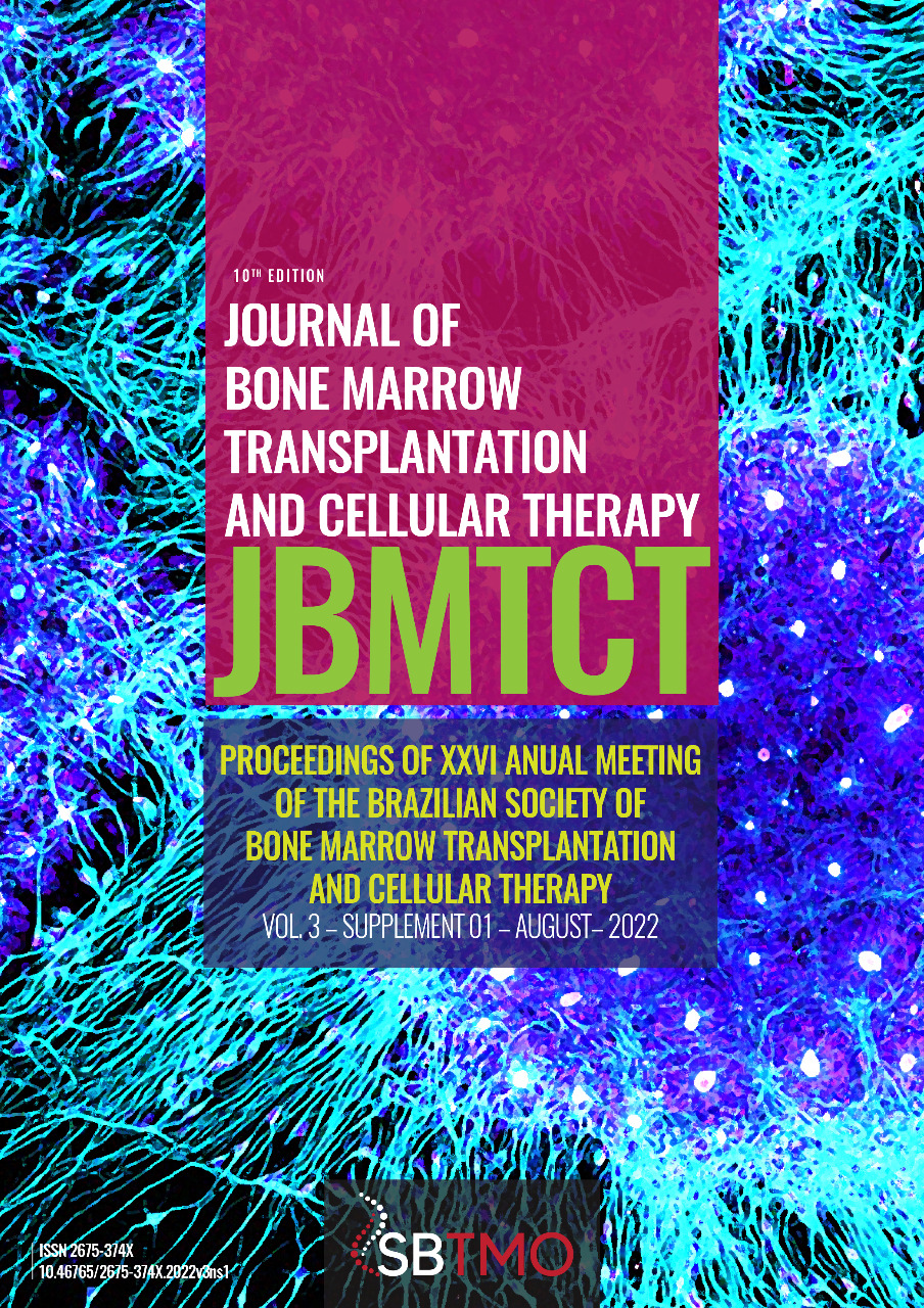 					View Vol. 3 No. suppl1 (2022):  Journal of Bone Marrow Transplantation and Cellular Therapy
				