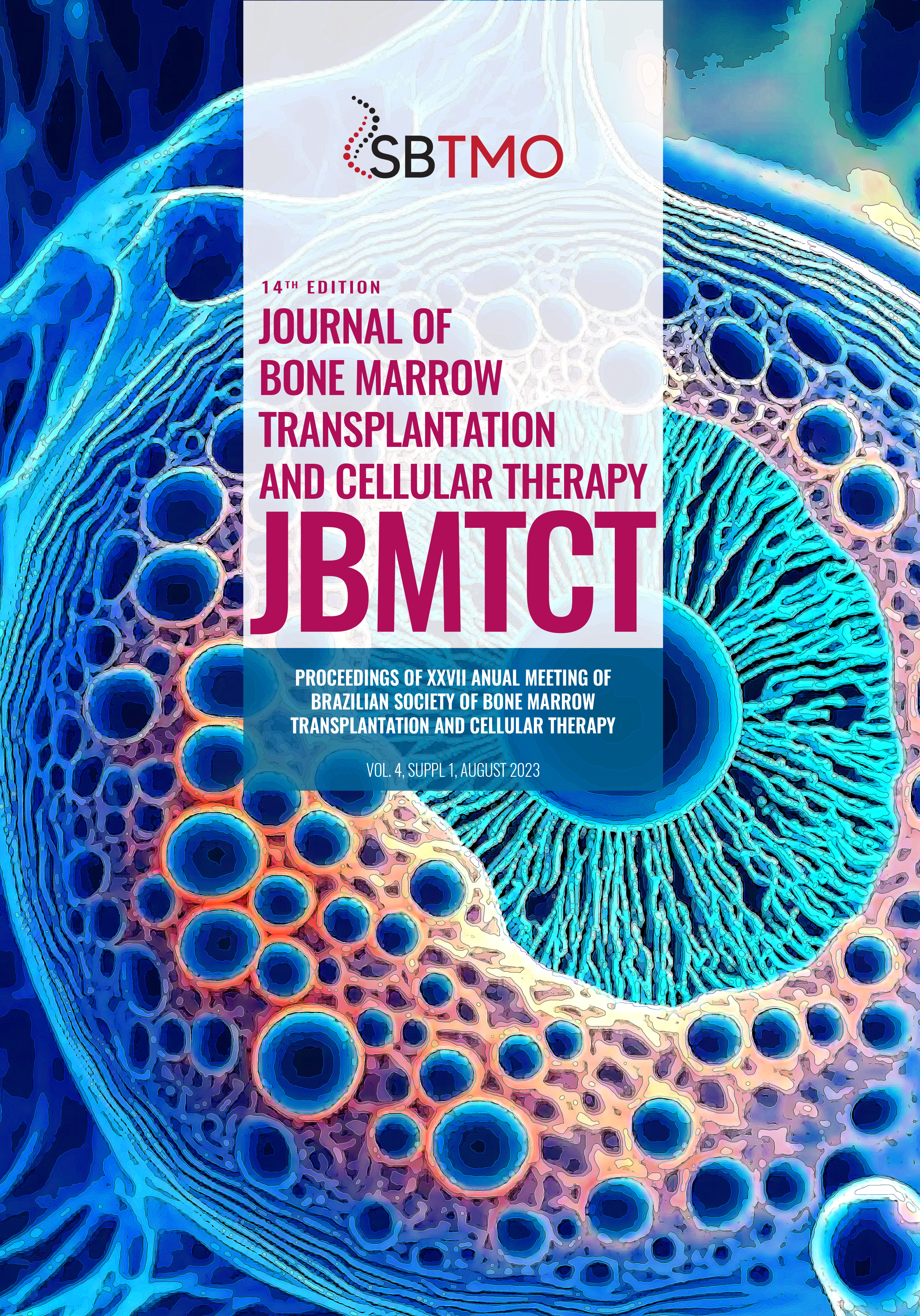					View Vol. 4 No. suppl1 (2023): PROCEEDINGS OF XXVII ANUAL MEETING OF  BRAZILIAN SOCIETY OF BONE MARROW  TRANSPLANTATION AND CELLULAR THERAPY
				
